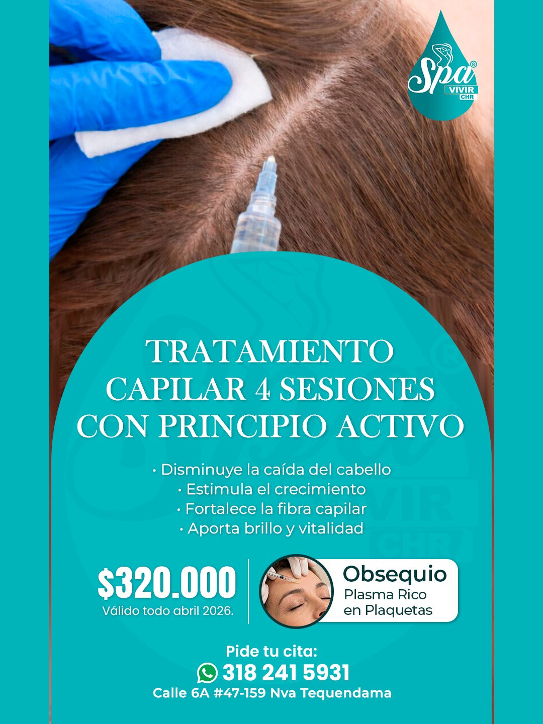 Tratamiento capilar con principio activo - 4 sesiones