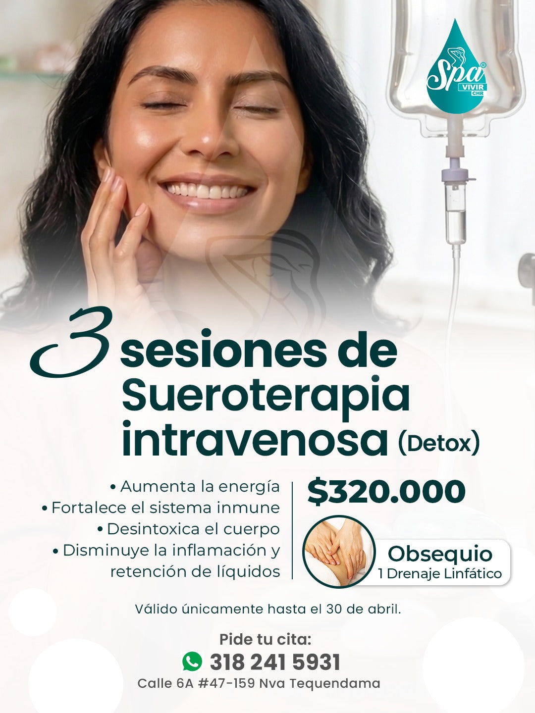 3 Sesiones de sueroterapia intravenosa