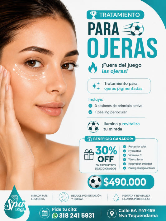 Fuera del juego las ojeras